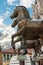 View from the Quadriga of Basilica di San Marco towards the Clock Tower at San Marco Square, Venice