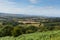 View from the Quantock Hills Somerset England