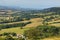 View from the Quantock Hills Somerset England