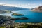 View of Queenstown and Lake Wakatipu, New Zealand