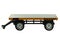 View of radio controlled model trailer on a white background. Free time Children and adults concept