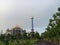 A view of the rahmatan Lil Alamin Mosque on the Al-Zaytun Indramayu Indonesia Campus.