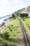 View At The Railroad, River And Sky From The Bridge In Belgrade