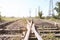 View of railway in countryside