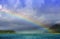 View of a rainbow from Daydream Island
