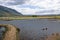 The view of Rakatu Wetlands in the South Island of New Zealand.