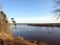 View from Rambynas hill in river Nemunas, Lithuania