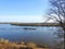 View from Rambynas hill in river Nemunas, Lithuania