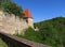 View from rampart of medieval castle Zvikov
