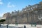 View of the ramparts and city wall of the Intramuros neighborhood in Saint-Malo in Normandy