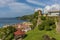 A view from the ramparts of Fort St George along the coastline in Grenada