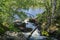 View of the rapids in Akasmylly, Muonio, Finland