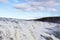 view of rapids of Gullfoss waterfall close up