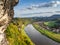 View of Rathen in the Saxony Switzerland