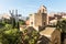 View of the Raval neighborhood in Barcelona: Sant Pau del Camp church, the oldest church in the city of Barcelona