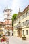 View at the Ravensburg Tower in Wangen im Allgau town, Germany