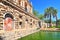 View of Real Alcazar Galeria de Grutesco the Royal Palace Sevilla Spain.