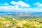 View of Red Valley and the Red Mountain in Cappadocia