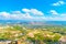 View of Red Valley and the Red Mountain in Cappadocia