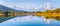 View and reflection of the Teton Range from Oxbow Bend on Snake