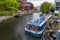 View of Regents Canal in Camden Town in London