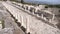 View of remained columns of ancient Agora in Kibyra in sunny winter day, Burdur province, Turkey