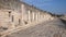 View of remains of marble pillars of agora after reconstruction in ancient city of Kibyra in Burdur Province, Turkey