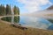 View of a reservoir lake for artificial snow, in autumn. Austria.