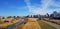 View of residences area in Japan observed form suburb.