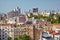 The view of residental houses in Galata region of Istanbul.