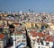 The view of residental houses in Galata region of Istanbul.