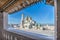 View on Resurrection Cathedral from wall of New Jerusalem Monastery