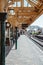 View of the retro platform and facilities at Sheringham train station, Norfolk, UK