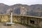 View of the Rheingrafenstein seen from Castle Ebernburg, Germany