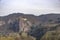 View of the Rheingrafenstein seen from Castle Ebernburg, Germany