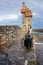 View of the Rhenish Tower in Lynmouth, Devon on October 19, 2013