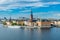 A view of Riddarholmen a small islet in central Stockholm