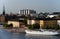 View of Riddarholmen from the Sodermalm. Stockholm, Sweden