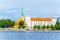 View of the Riga castle from the other side of the Daugava river, Latvia....IMAGE