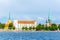View of the Riga castle from the other side of the Daugava river, Latvia....IMAGE