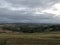 View of the Rimini hills with storms, from those of Pesaro