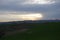 View of the Rimini hills with storms, from those of Pesaro