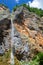 View of Rinka Falls in the Logar Valley, Slovenia