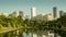 View of Rio de Janeiro downtown from Praca Paris Paris Square