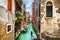 View of the Rio de S. Maria Mater Domini Canal, Venice, Italy