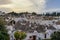 view of the Rione Monti District of Alberobello with its historic Trulli huts and houses