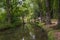 View of river Clitunno during spring season in Umbria