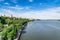 The view of the river don in the Voroshilovsky bridge