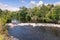 View of River Ericht in Blairgowrie in Scotland.