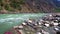 View on the river Ganga at Laxmanjhula in India